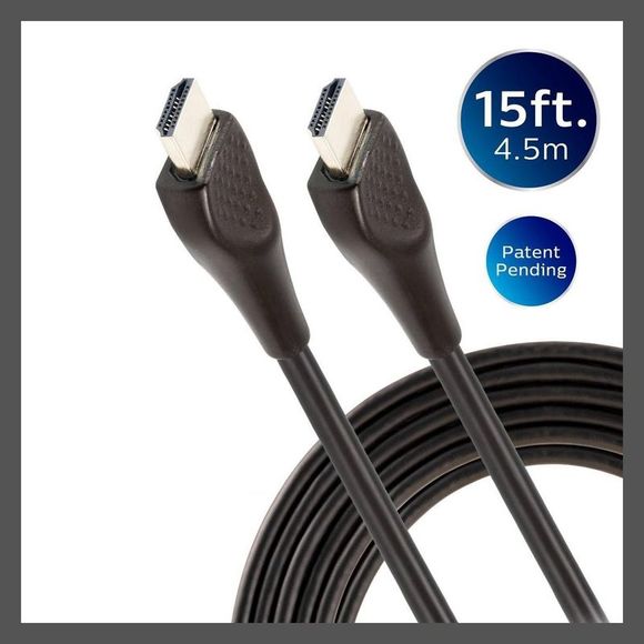 Philips Other - Philips -  15' Basic HDMI High Speed Cable with Ether Black